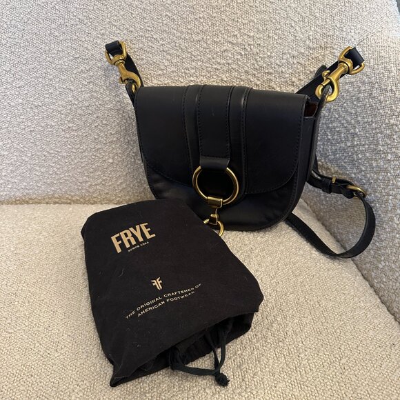 Frye Small Ilana Harness Leather Saddle Bag - Picture 2 of 12